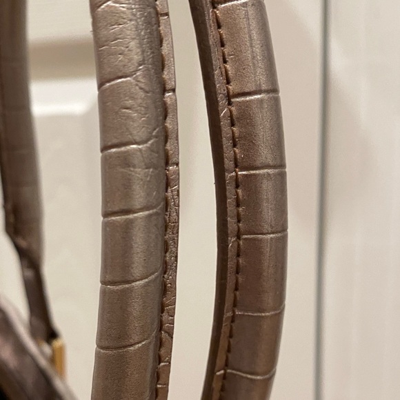 Y2K Liz Claiborne Rose Gold Shoulder Bag - Picture 5 of 13